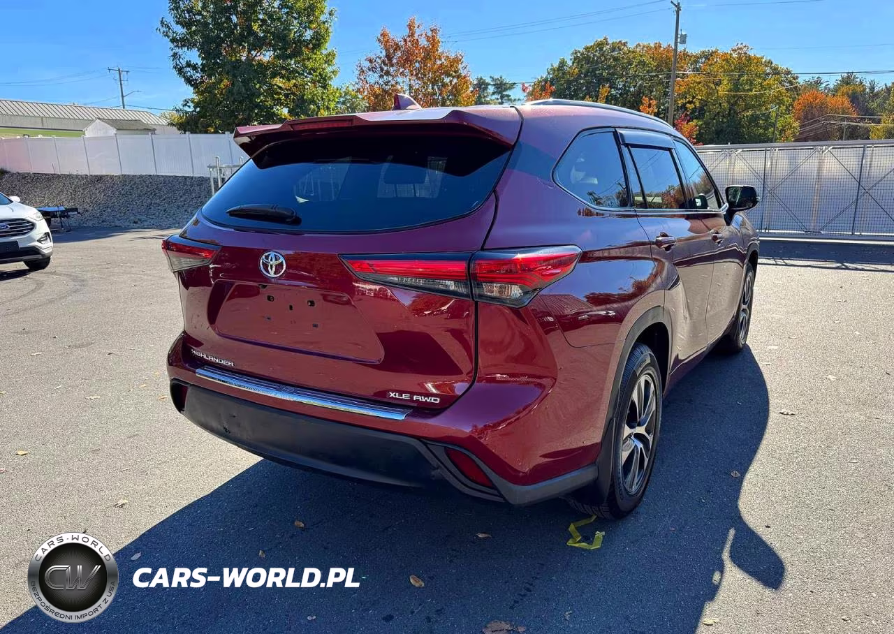 2022 Toyota Highlander Xle VIN:5TDHZRBH2NS181669 - 3