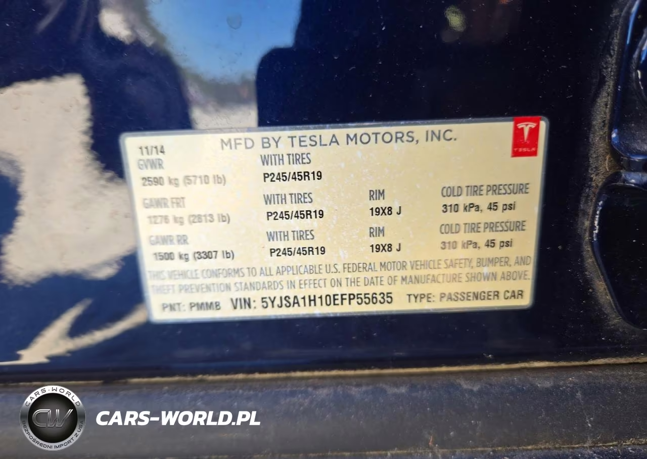 2014 Tesla Model S VIN:5YJSA1H10EFP55635 - 13