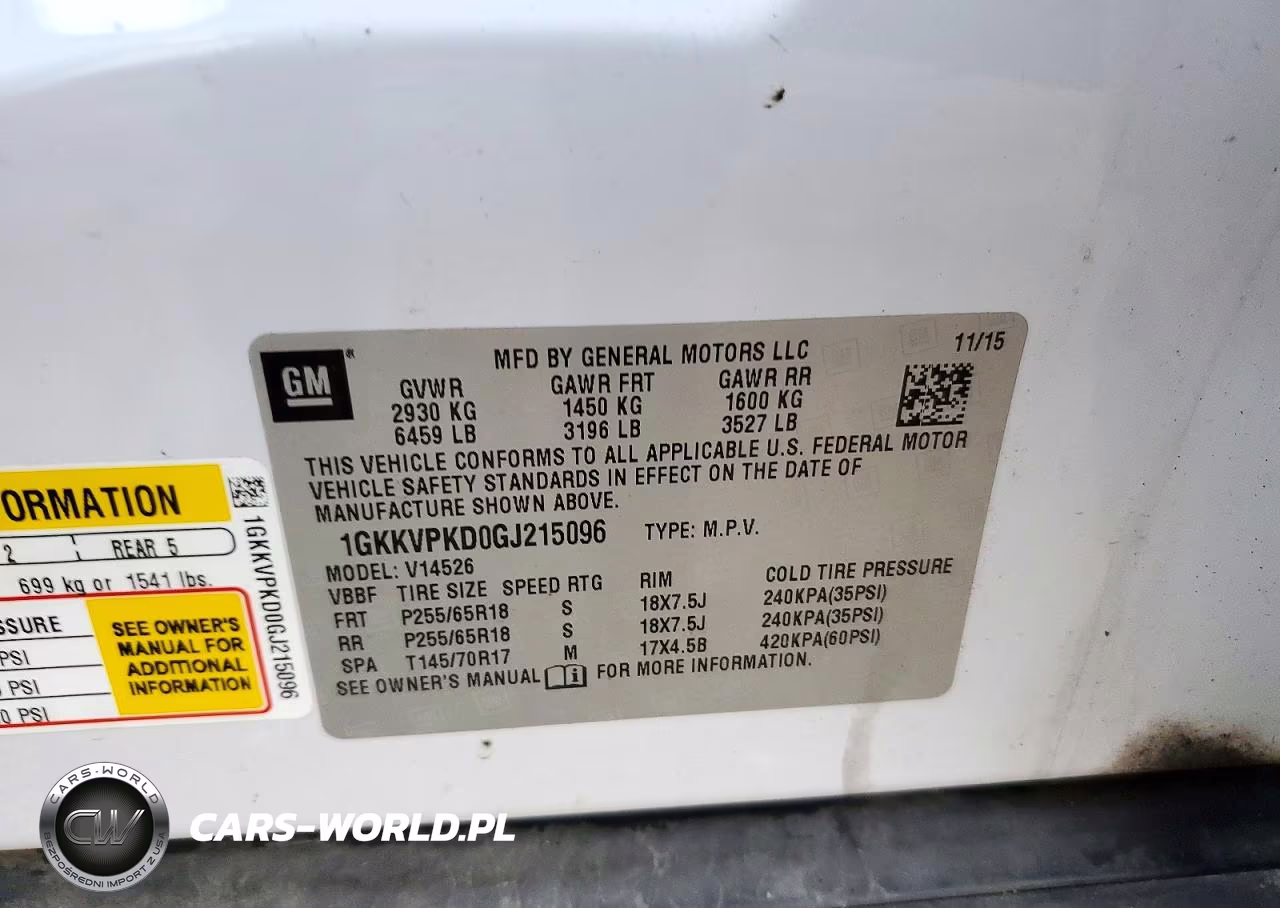 2016 GMC Acadia Sle VIN:1GKKVPKD0GJ215096 - 13