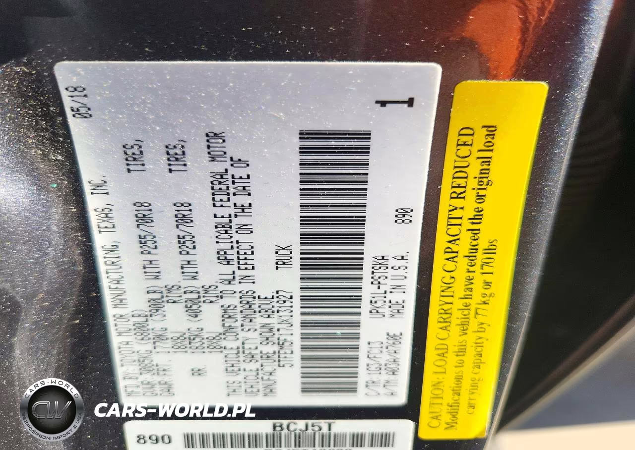 2018 Toyota Tundra Crewmax Sr5 VIN:5TFEM5F17JX131927 - 12