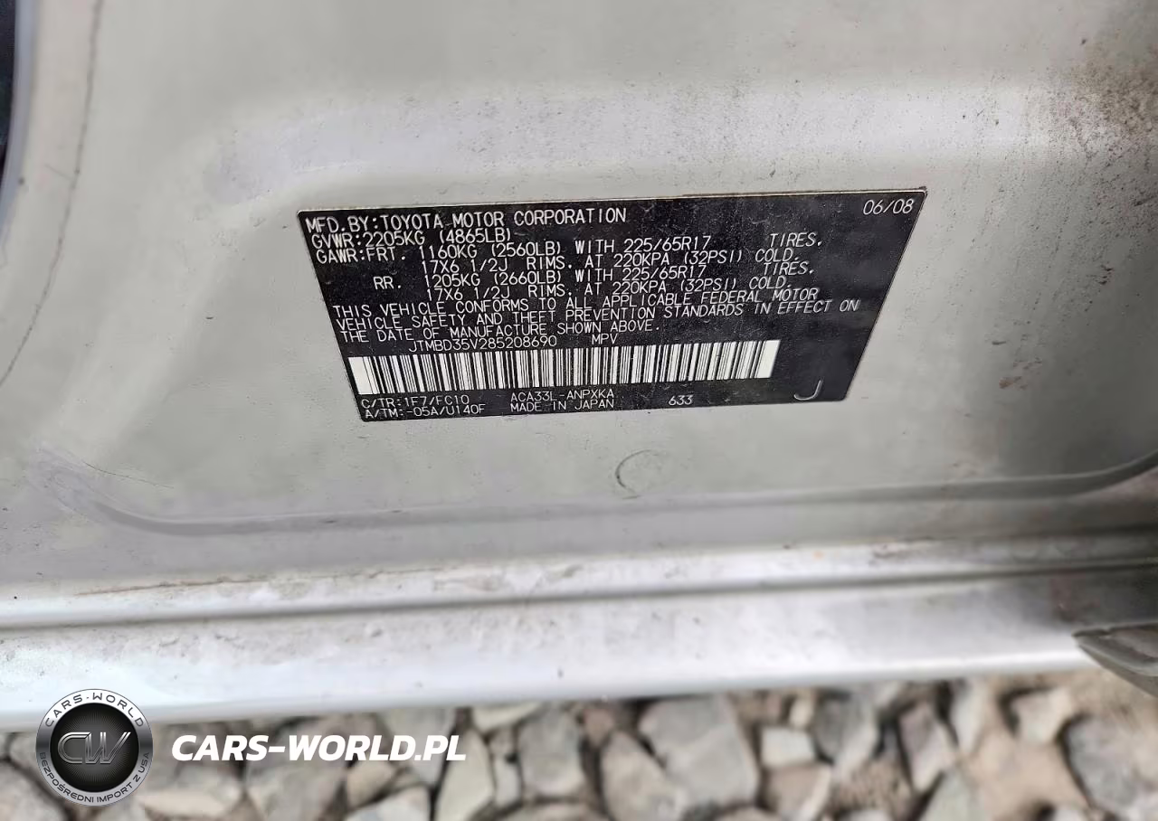 2008 Toyota Rav4 Base VIN:JTMBD35V285208690 - 13