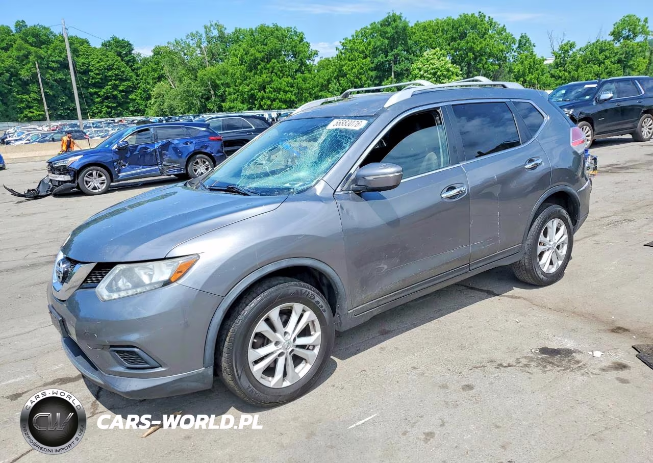 2015 Nissan Rogue Sv VIN:KNMAT2MV1FP536369 - 1