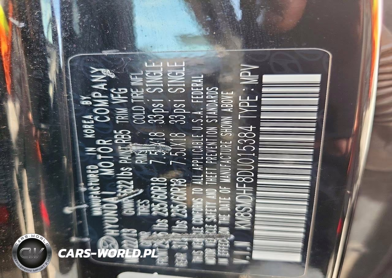 2013 Hyundai Santa Fe Gls VIN:KM8SMDHF8DU015384 - 14