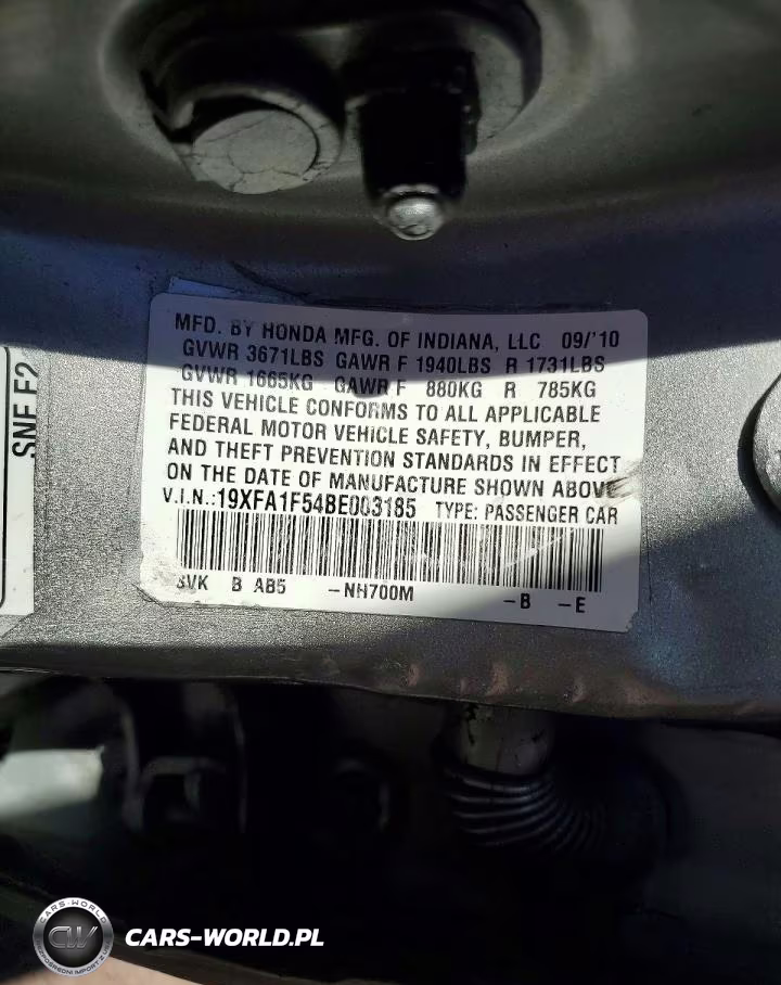 2011 Honda Civic Lx VIN:19XFA1F54BE003185 - 12
