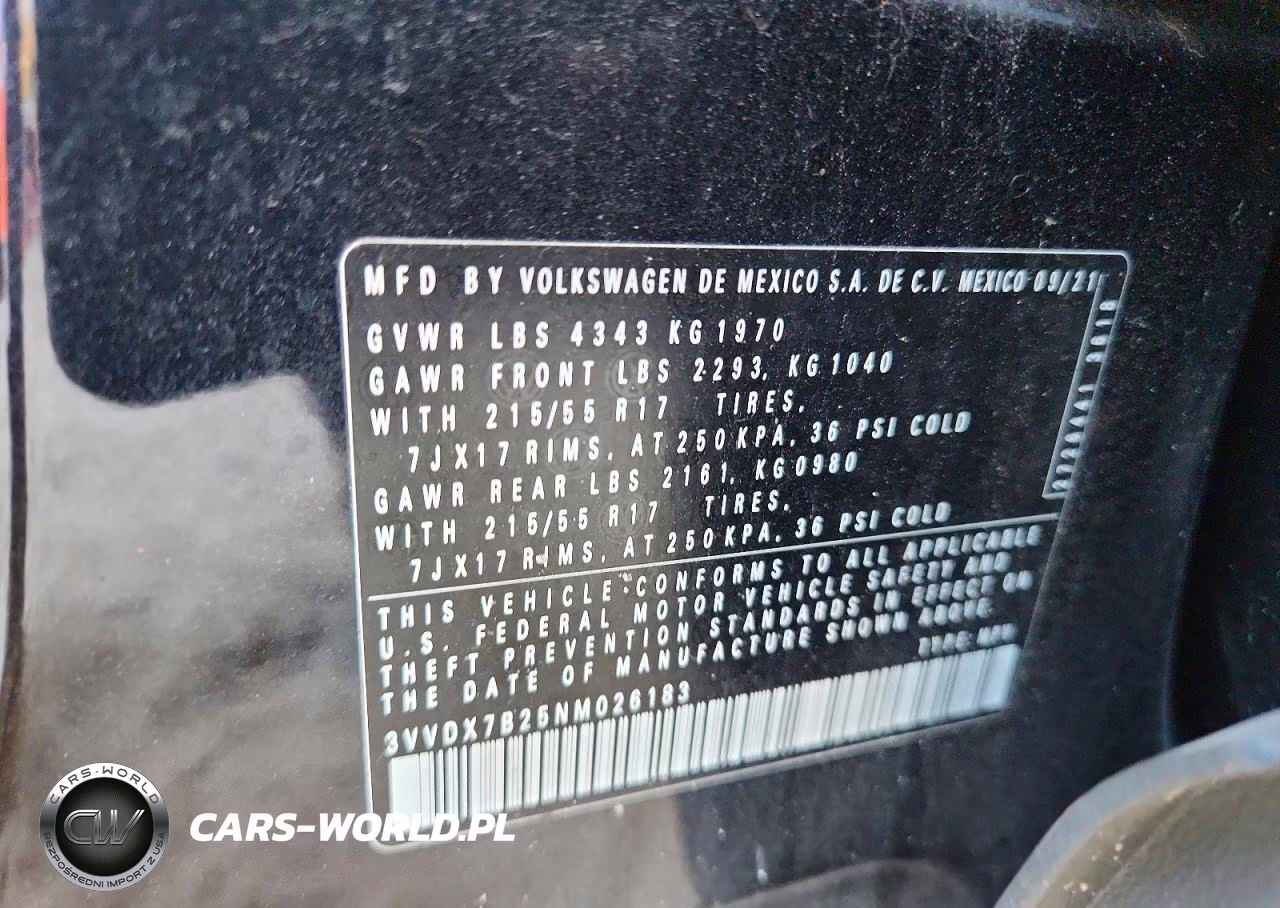 2022 Volkswagen Taos S VIN:3VVDX7B25NM026183 - 13