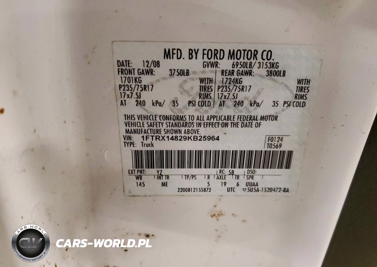 2009 Ford F150 Super Cab VIN:1FTRX14829KB25964 - 12