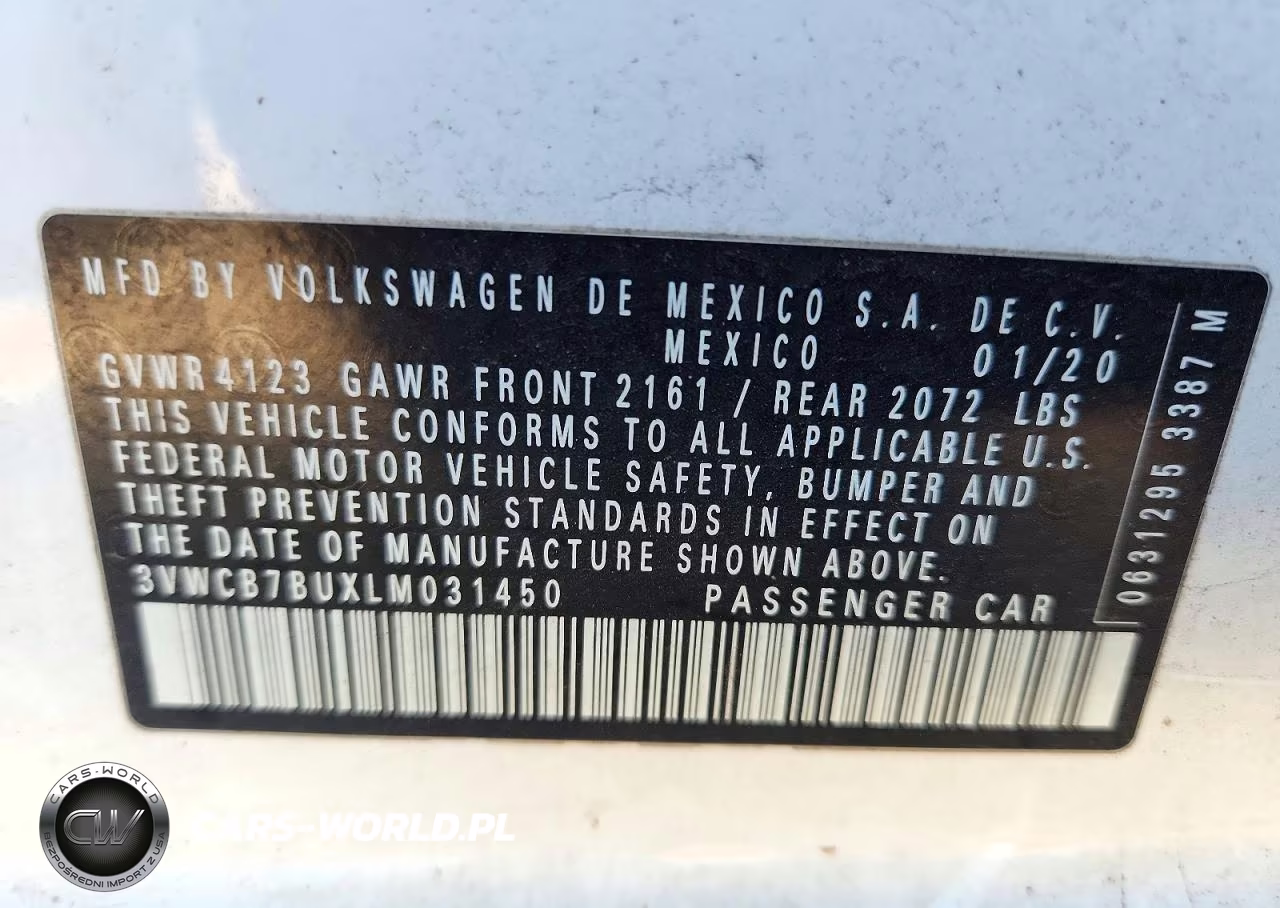 2020 Volkswagen Jetta S VIN:3VWCB7BUXLM031450 - 13