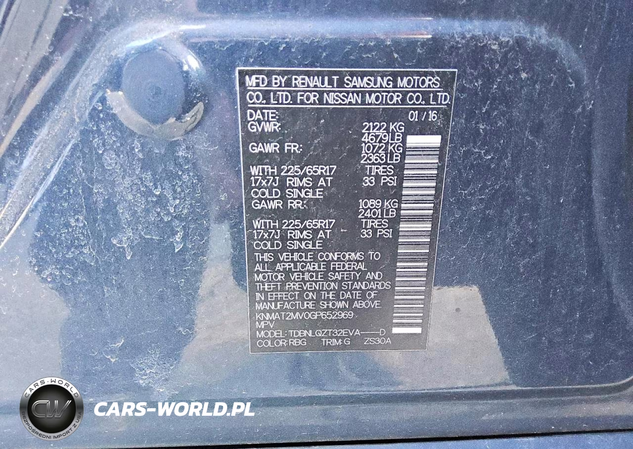 2016 Nissan Rogue S VIN:KNMAT2MV0GP652969 - 13