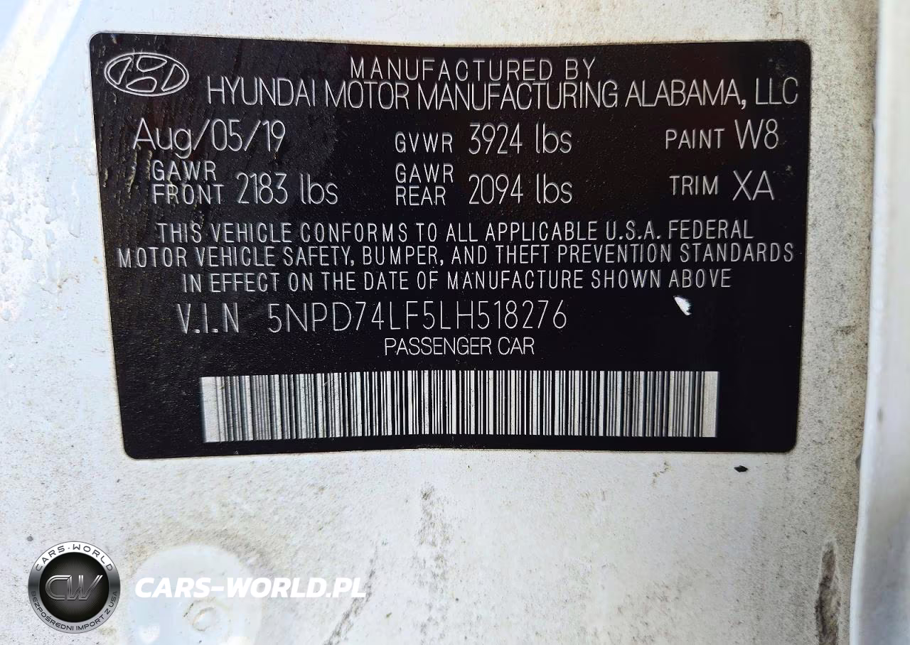 2020 Hyundai Elantra Se VIN:5NPD74LF5LH518276 - 12