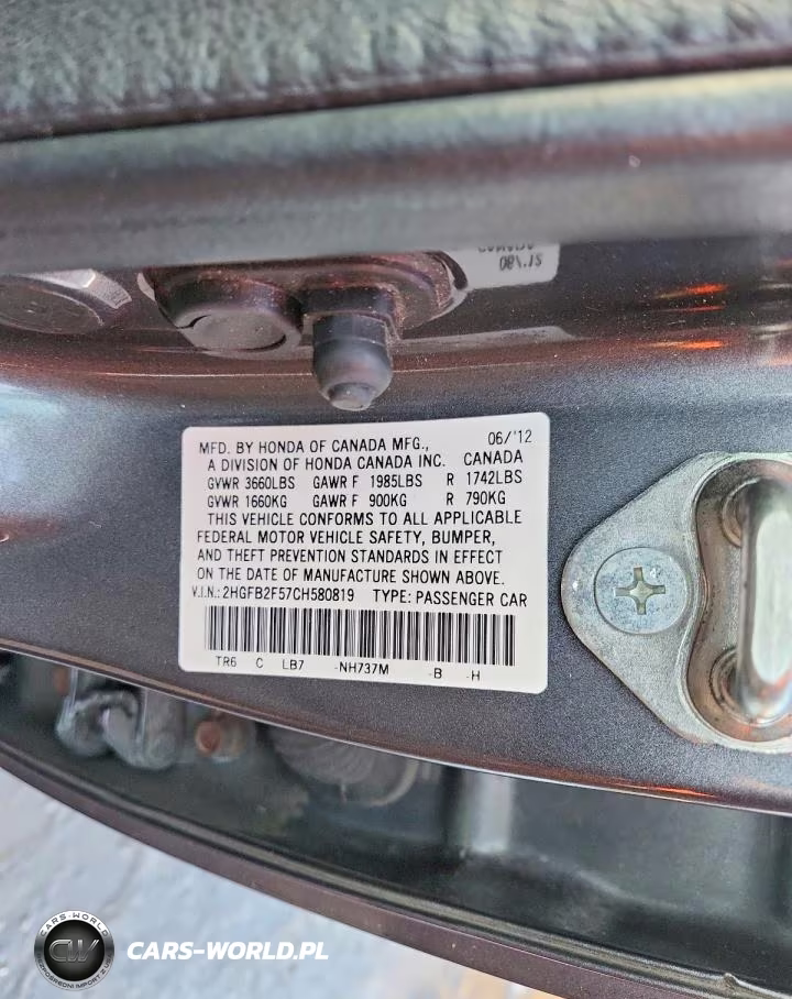 2012 Honda Civic Lx VIN:2HGFB2F57CH580819 - 12