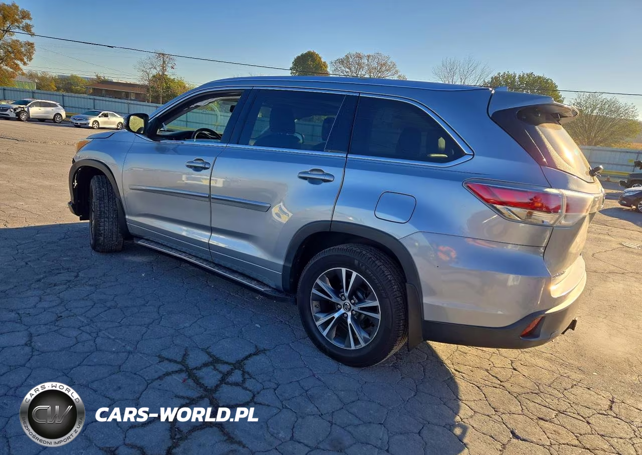 2016 Toyota Highlander Xle VIN:5TDJKRFH4GS303905 - 2