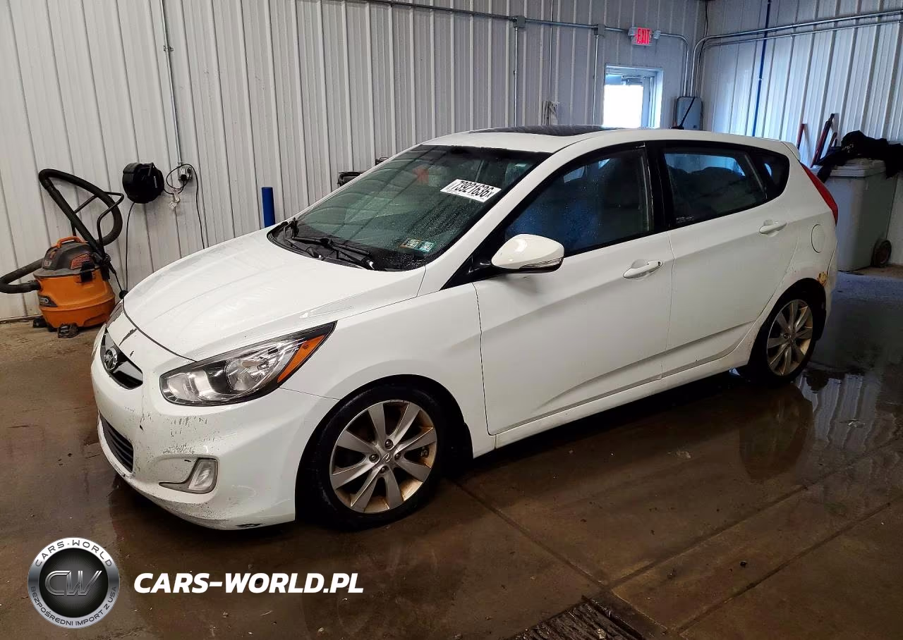 2013 Hyundai Accent Se VIN:KMHCU5AE7DU102608 - 1