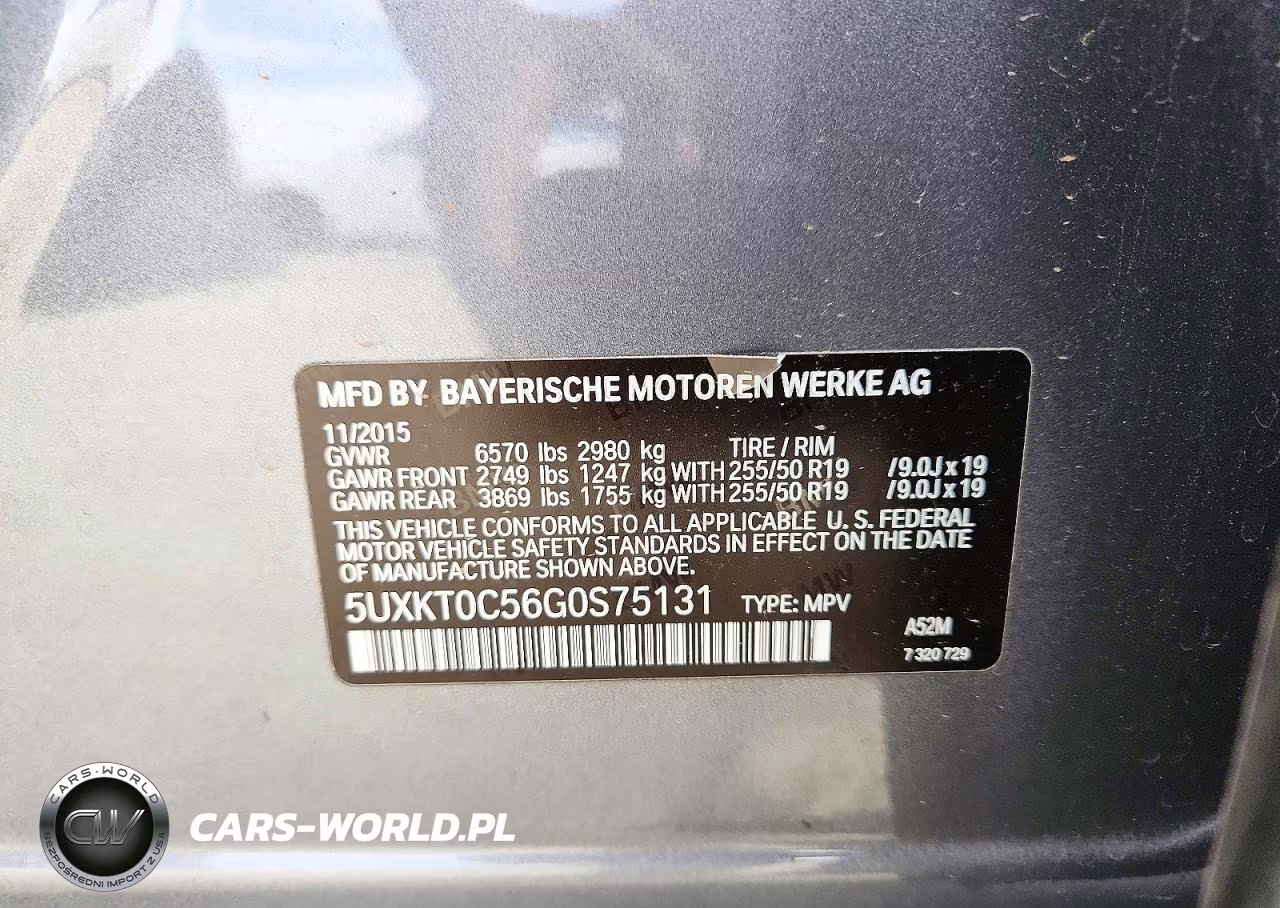 2016 BMW X5 Xdr40E VIN:5UXKT0C56G0S75131 - 12
