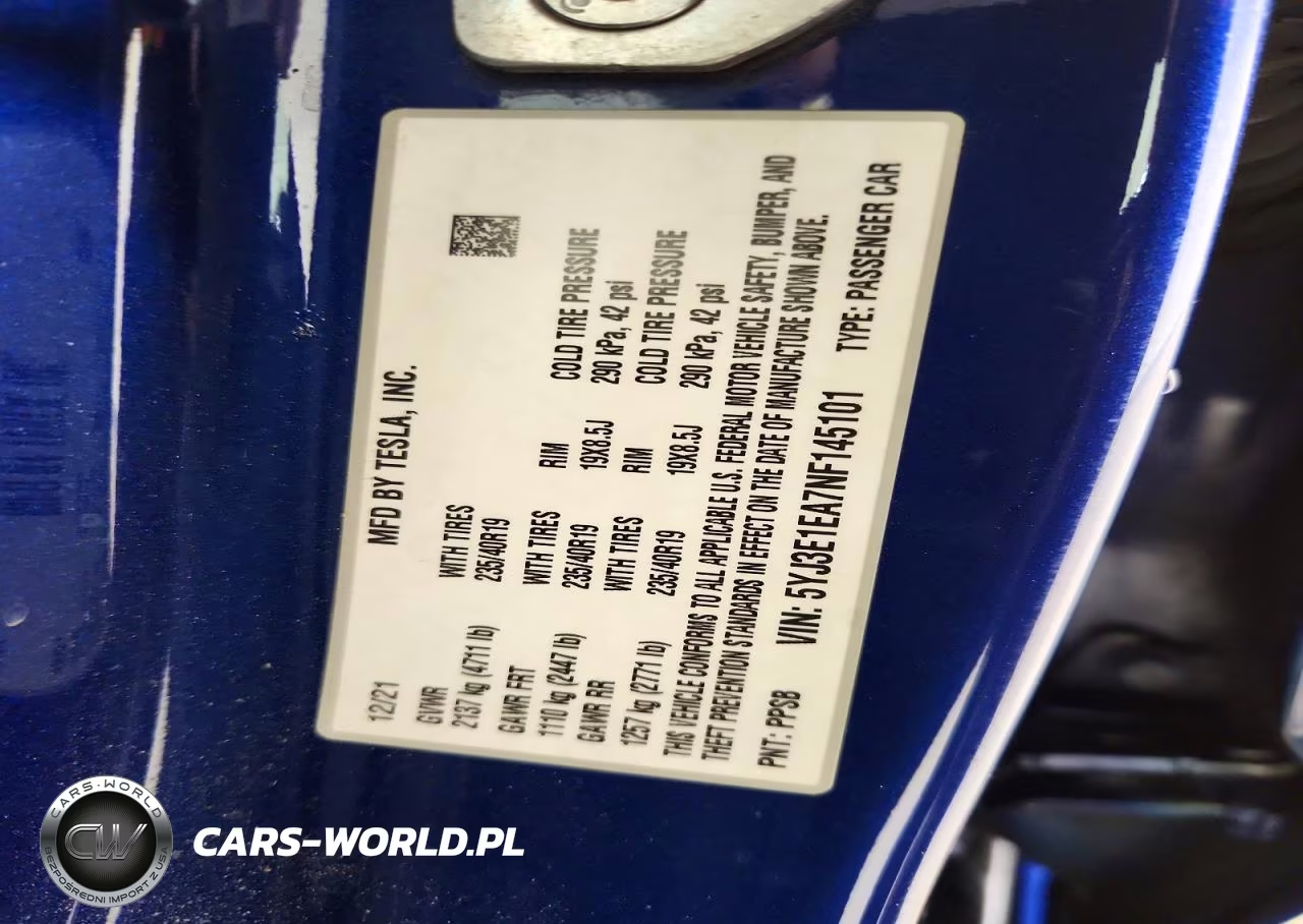 2022 Tesla Model 3 VIN:5YJ3E1EA7NF145101 - 13