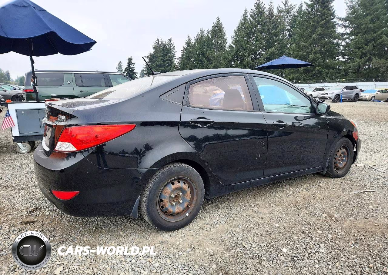 2012 Hyundai Accent Gls VIN:KMHCT4AE1CU252676 - 3
