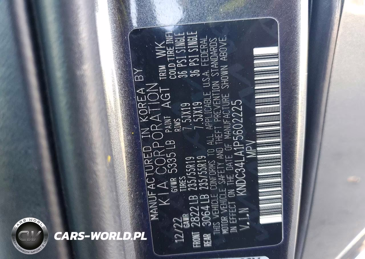 2023 Kia Ev6 Wind VIN:KNDC34LA1P5602225 - 12