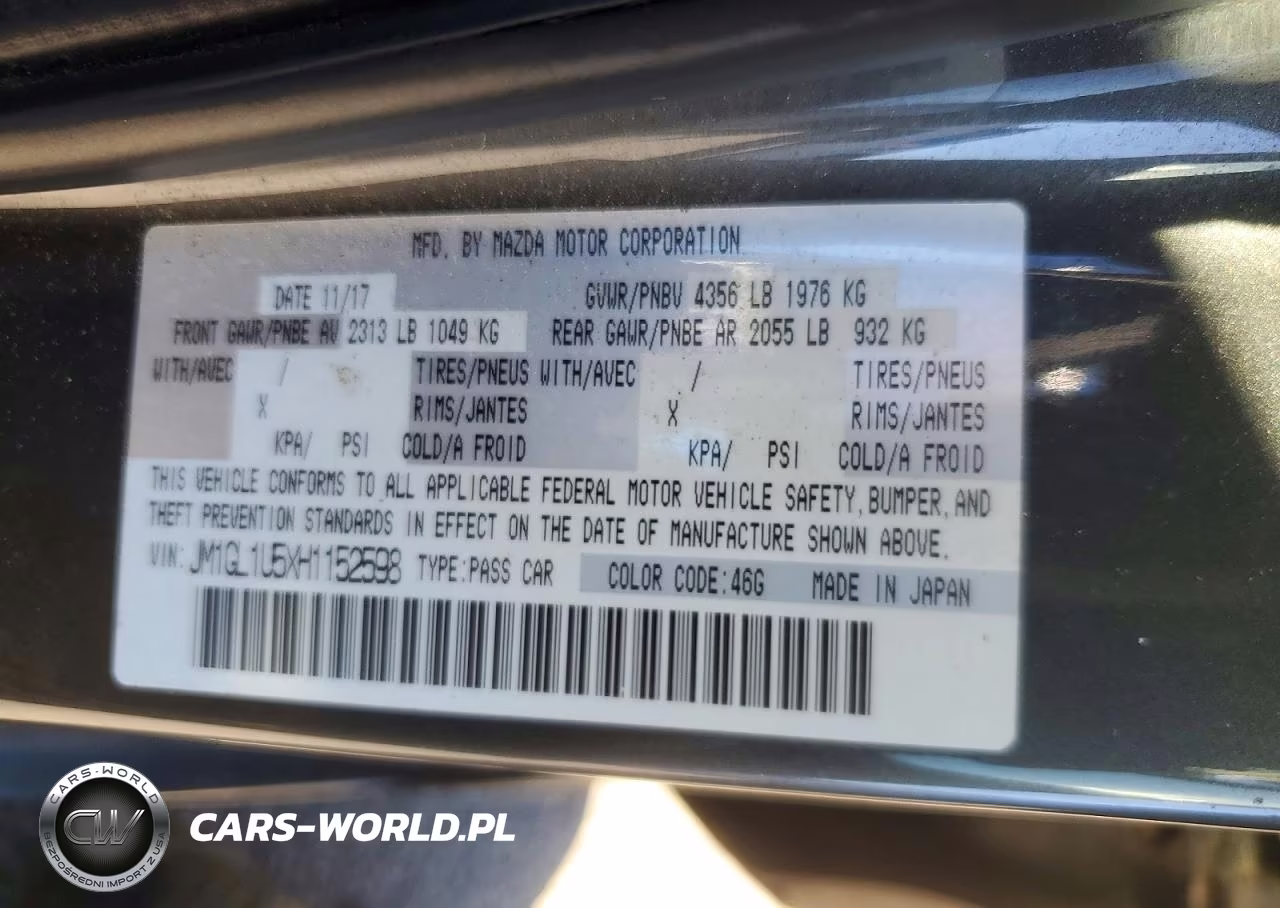 2017 Mazda 6 Sport VIN:JM1GL1U5XH1152598 - 12