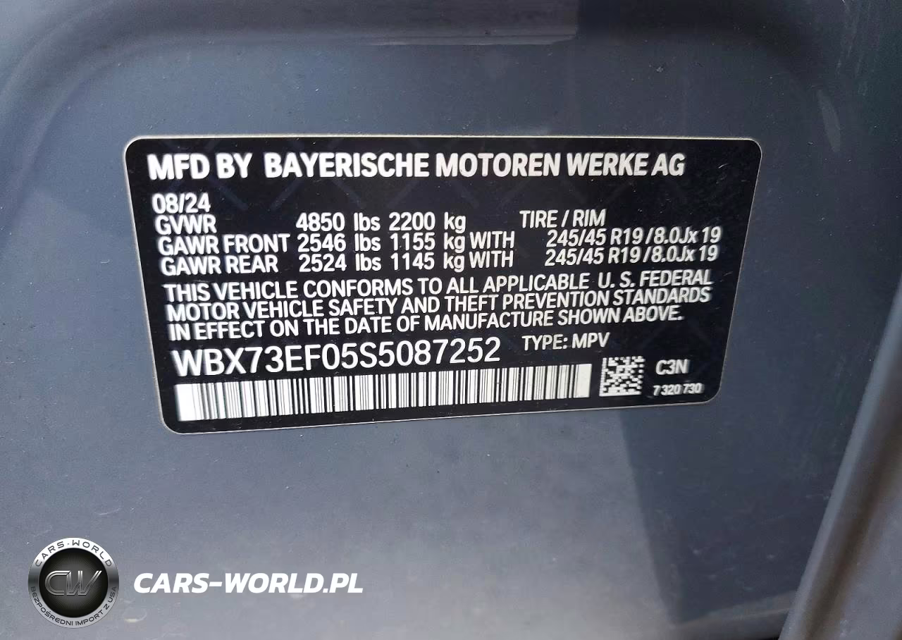 2025 BMW X1 xDrive28I VIN:WBX73EF05S5087252 - 14