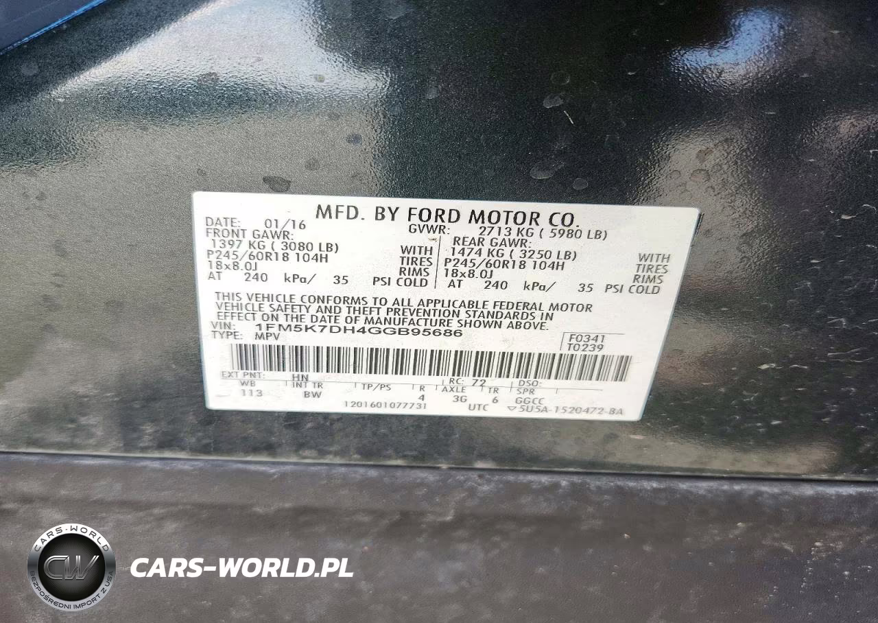 2016 Ford Explorer Xlt VIN:1FM5K7DH4GGB95686 - 13