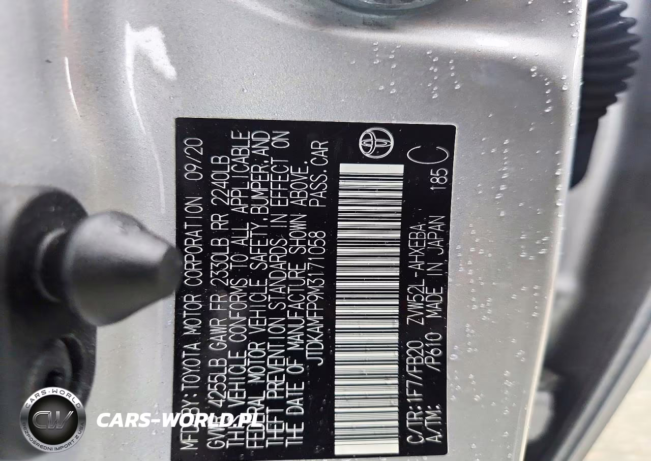 2021 Toyota Prius Prime Le VIN:JTDKAMFP9M3171058 - 12