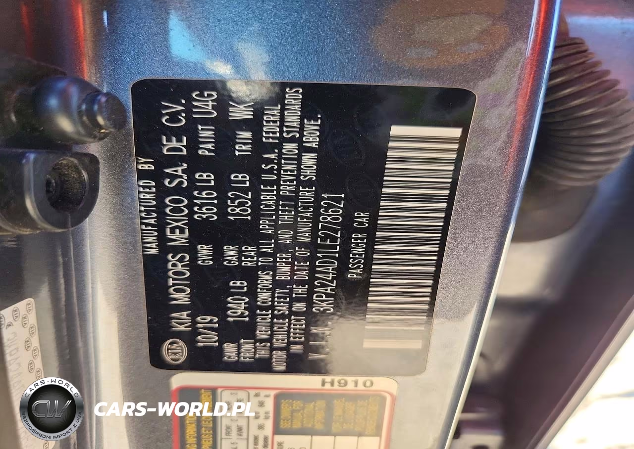 2020 Kia Rio S VIN:3KPA24AD1LE278621 - 12