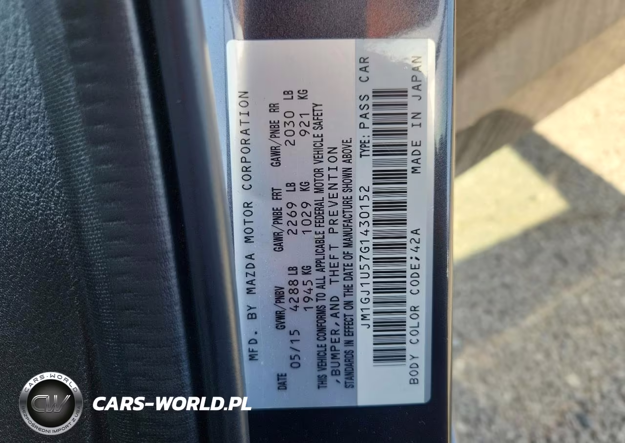2016 Mazda 6 Sport VIN:JM1GJ1U57G1430152 - 12