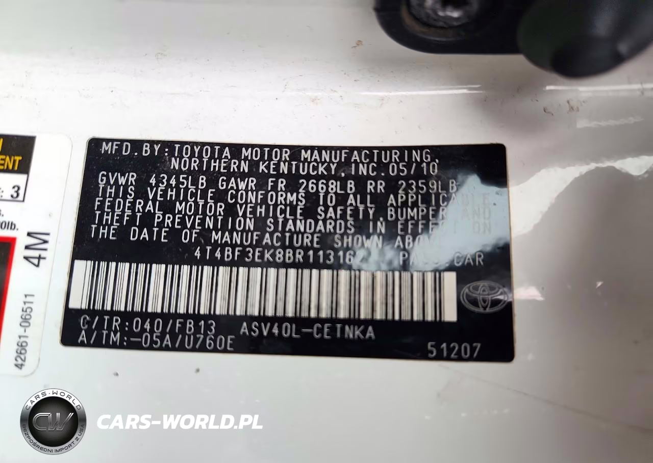 2011 Toyota Camry Le VIN:4T4BF3EK8BR113162 - 12