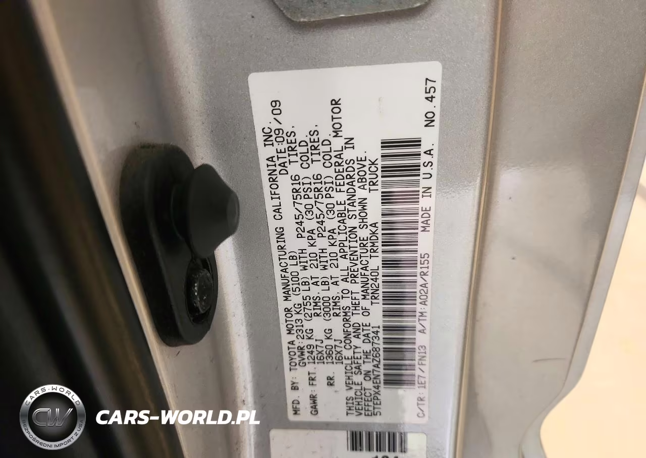 2010 Toyota Tacoma Base VIN:5TEPX4EN7AZ687341 - 12