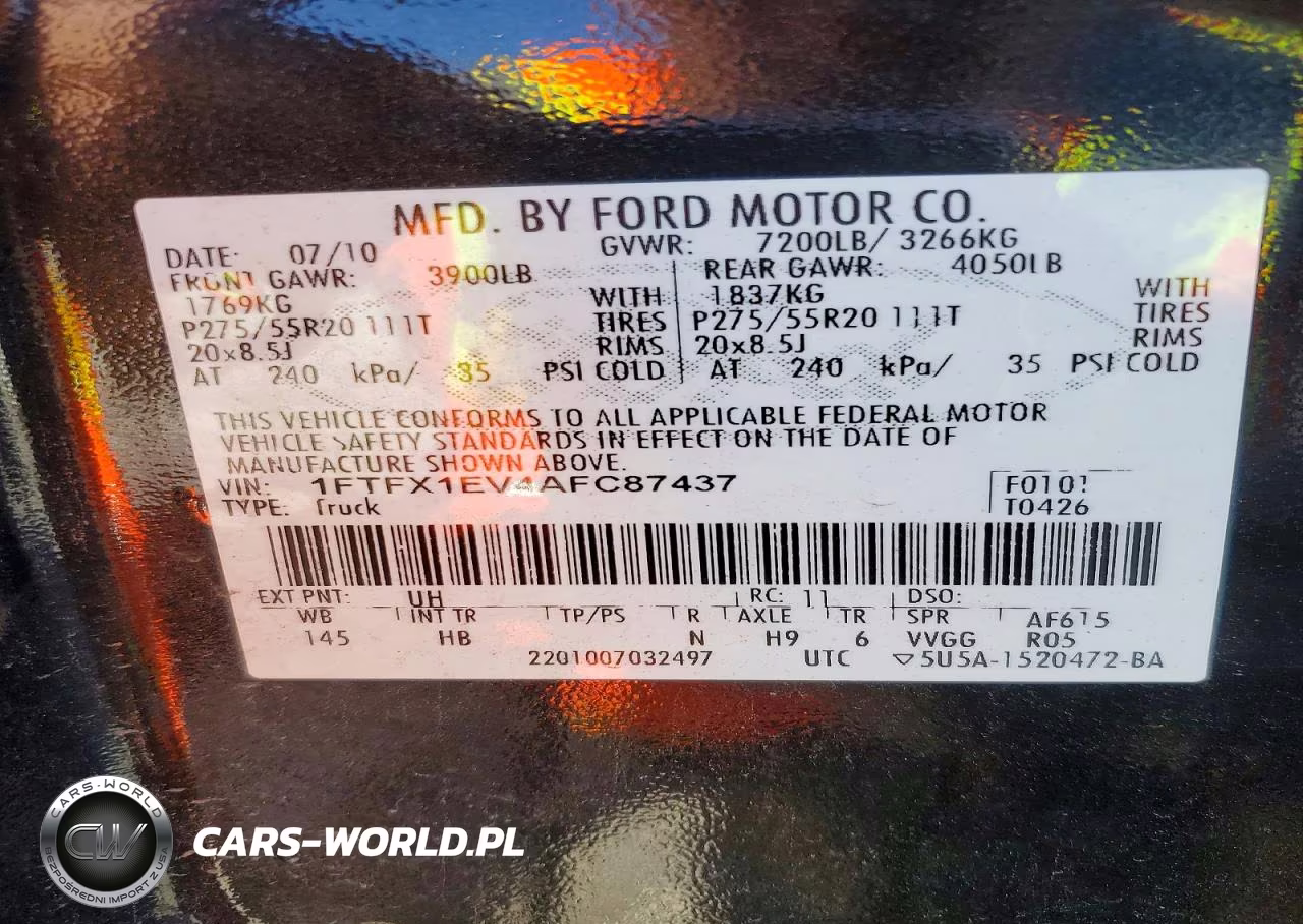 2010 Ford F150 Super Cab VIN:1FTFX1EV4AFC87437 - 12