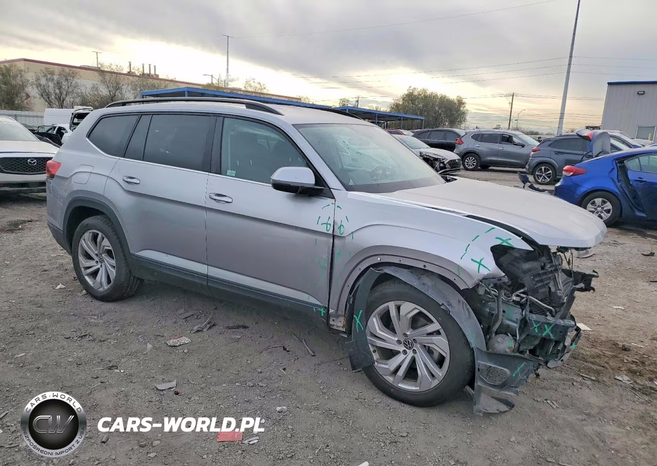 2021 Volkswagen Atlas Se VIN:1V2HR2CA7MC581265 - 4
