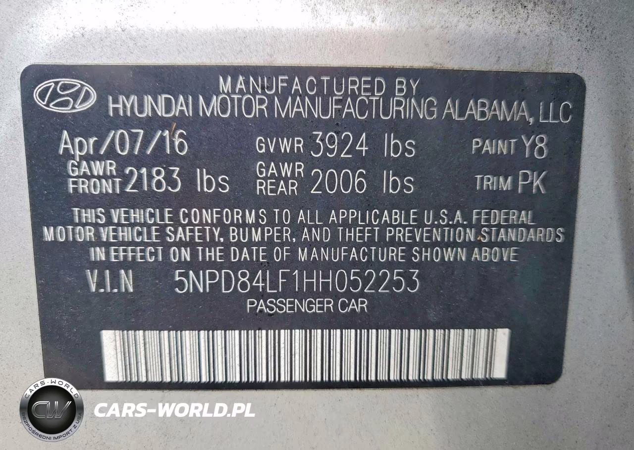 2017 Hyundai Elantra Se VIN:5NPD84LF1HH052253 - 12