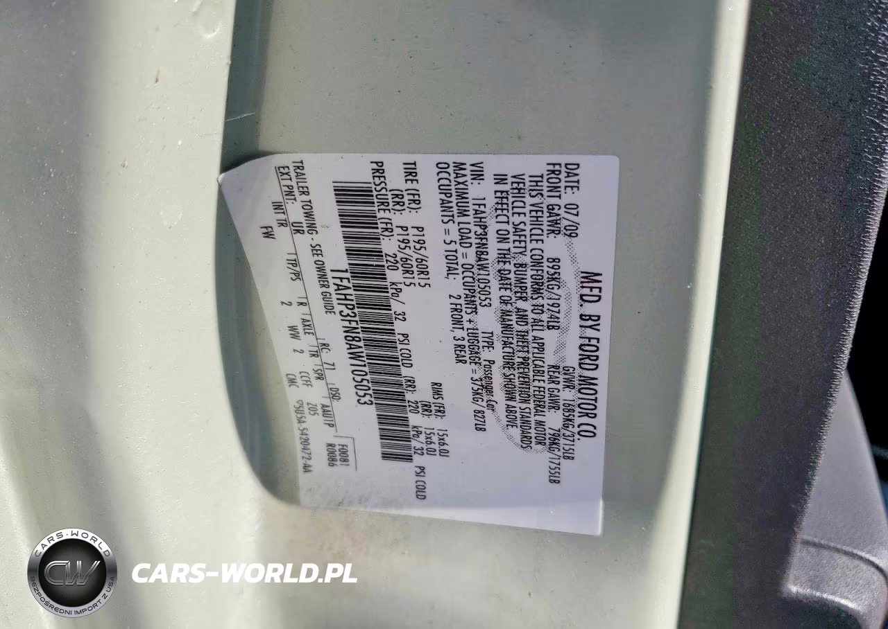 2010 Ford Focus Se VIN:1FAHP3FN8AW105053 - 12