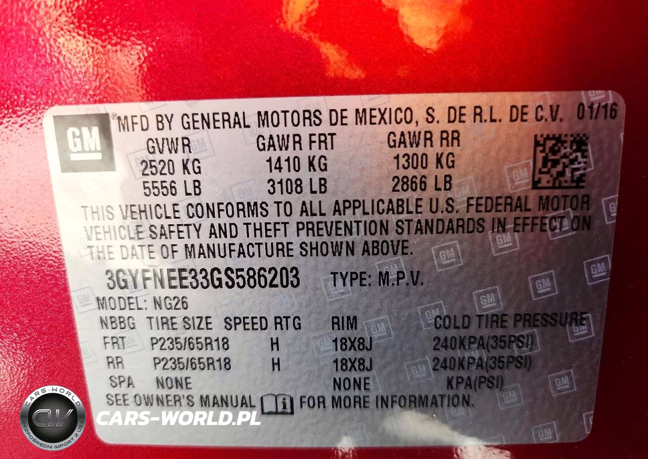 2016 Cadillac Srx Luxury Collection VIN:3GYFNEE33GS586203 - 13