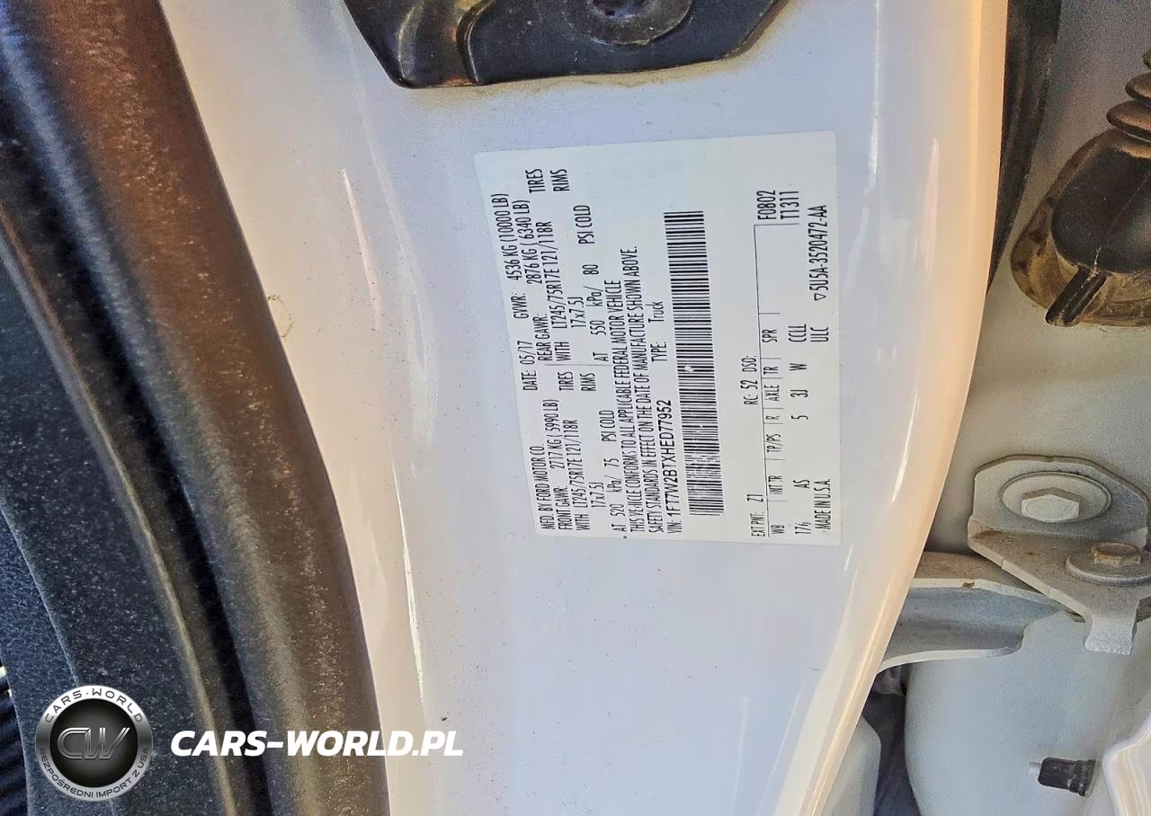 FORD F-250 VIN:1FT7W2BTXHED77952 - 13