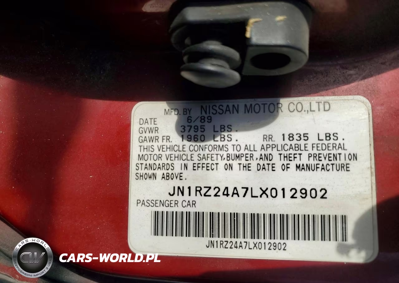 1990 Nissan 300Zx Gs VIN:JN1RZ24A7LX012902 - 12