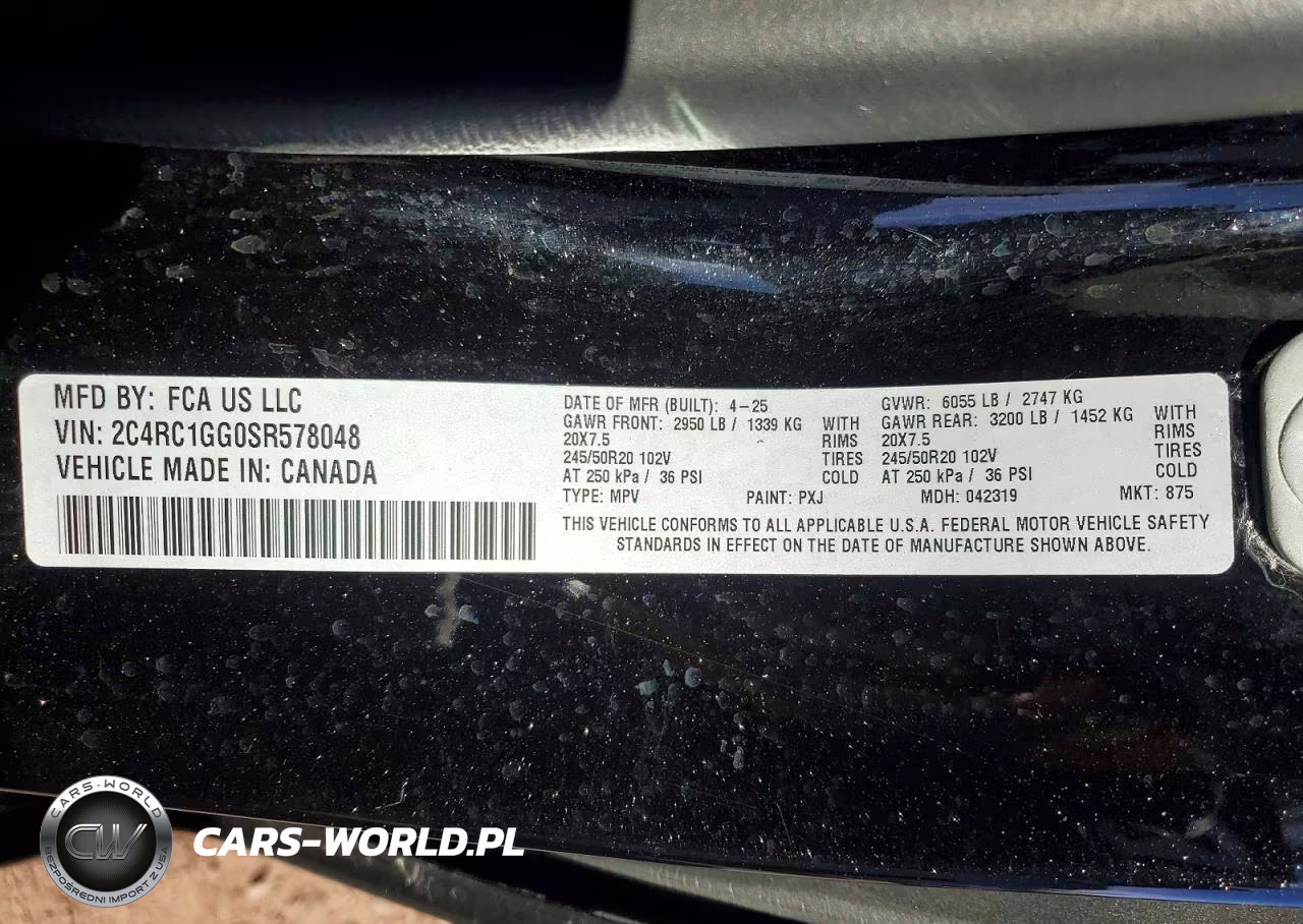 2025 Chrysler Pacifica Limited VIN:2C4RC1GG0SR578048 - 14