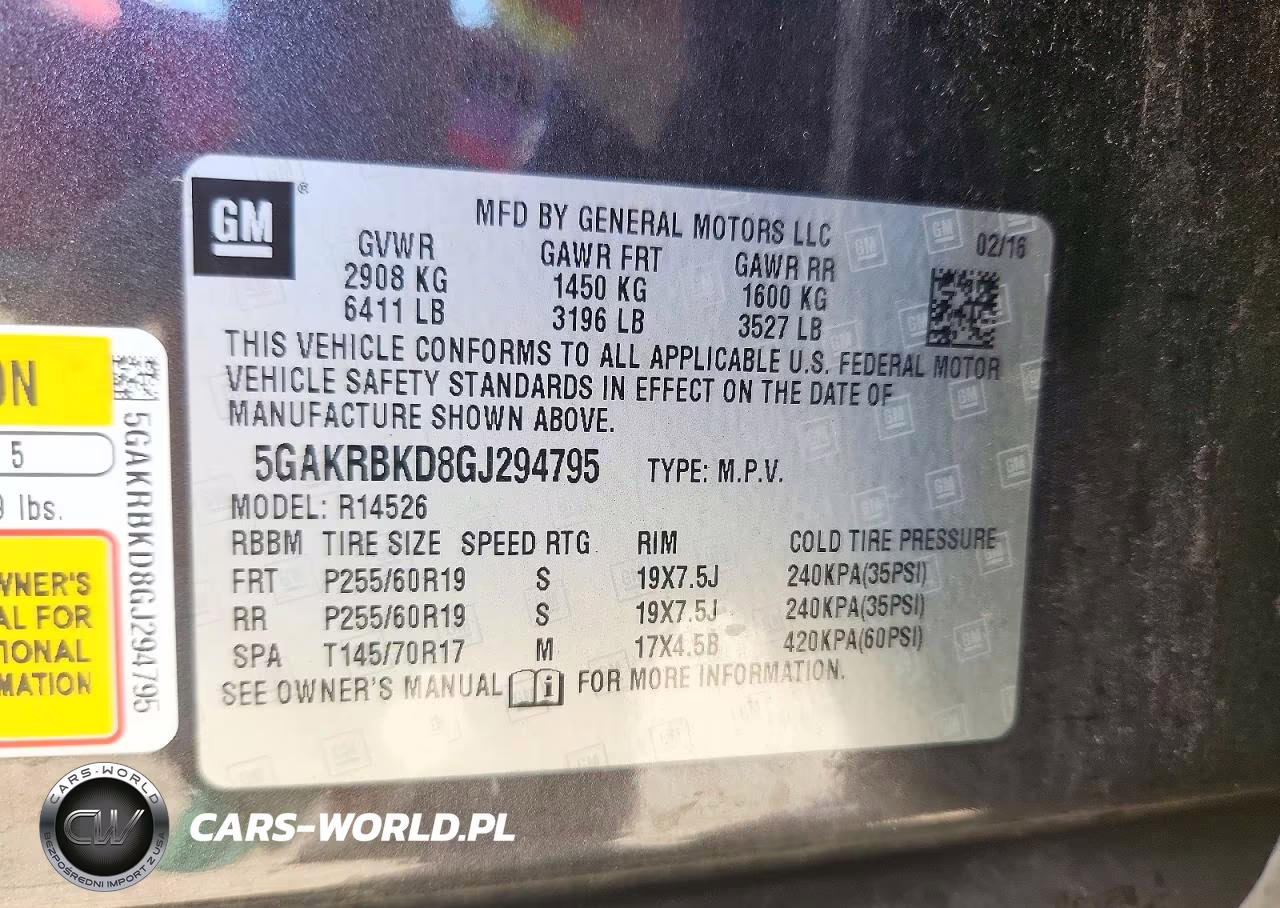 2016 Buick Enclave VIN:5GAKRBKD8GJ294795 - 13
