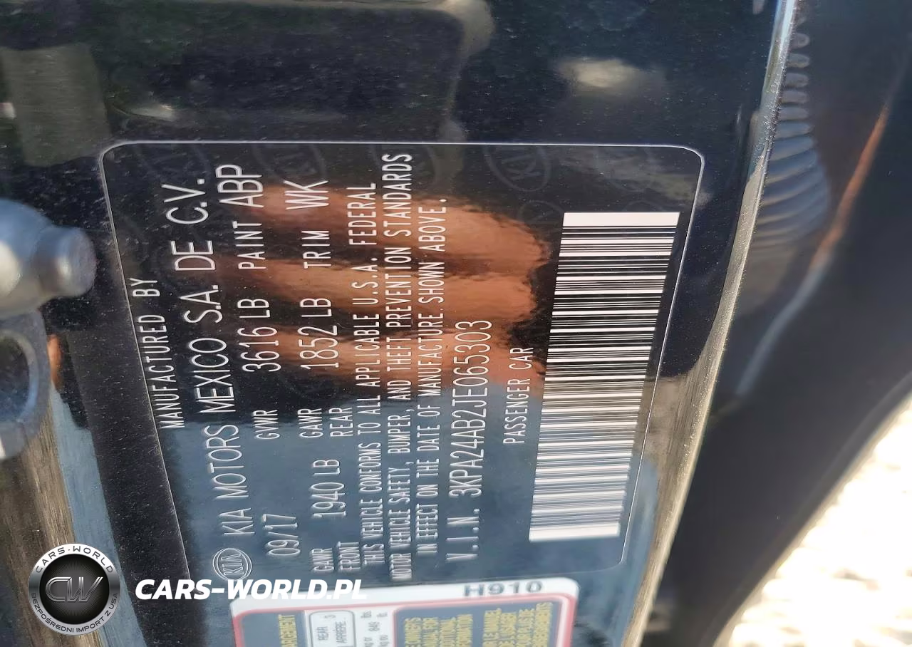 2018 Kia Rio Lx VIN:3KPA24AB2JE065303 - 12