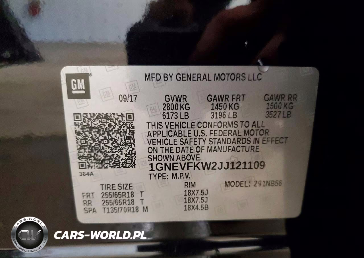 2018 Chevrolet Traverse Ls VIN:1GNEVFKW2JJ121109 - 13