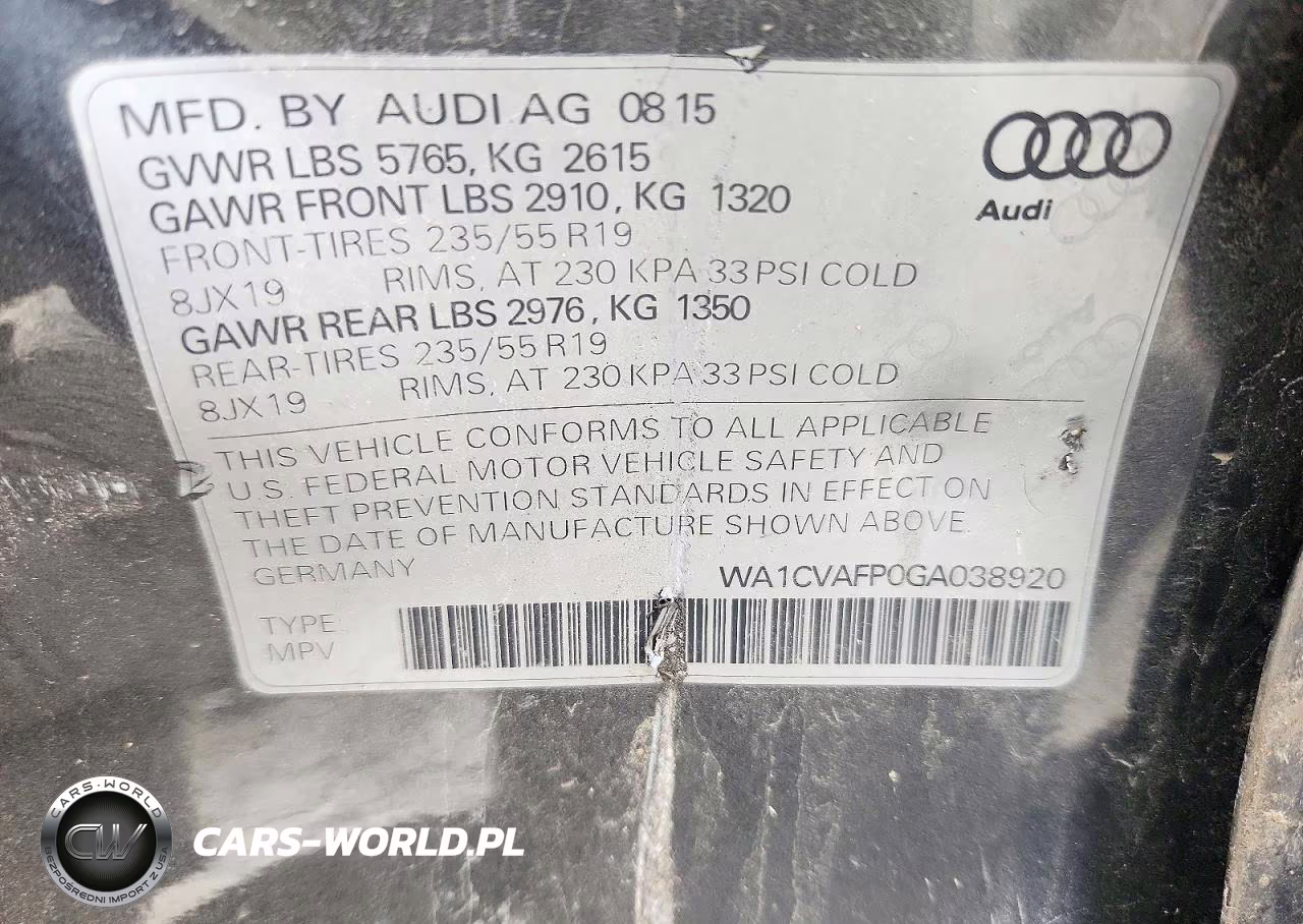 2016 Audi Q5 Tdi Premium Plus VIN:WA1CVAFP0GA038920 - 12