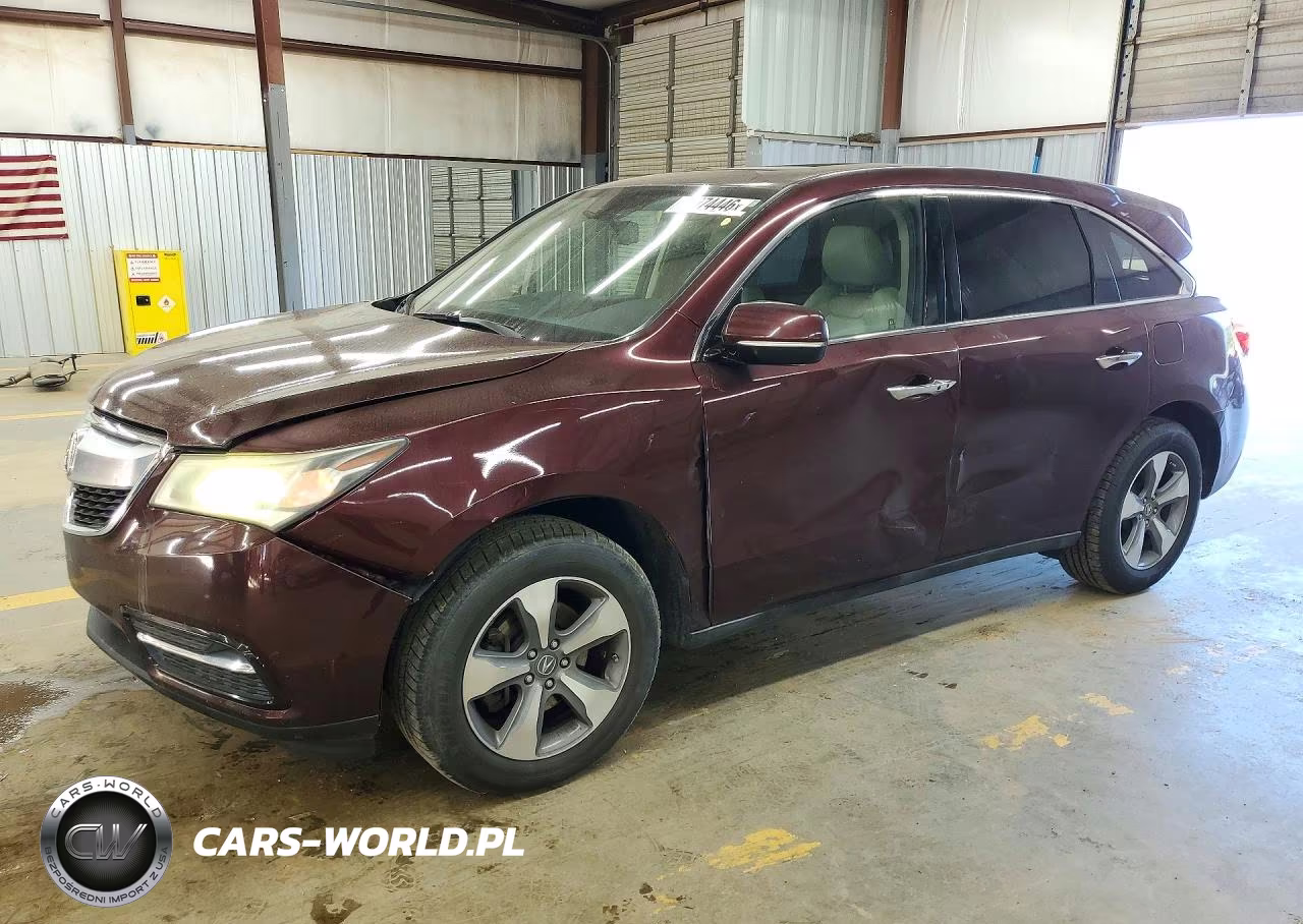 2014 Acura Mdx VIN:5FRYD4H21EB025257 - 1