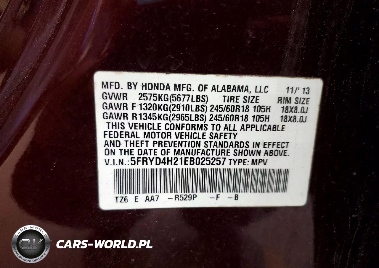 2014 Acura Mdx VIN:5FRYD4H21EB025257 - 13