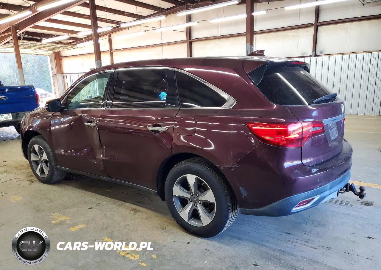 2014 Acura Mdx VIN:5FRYD4H21EB025257 - 2