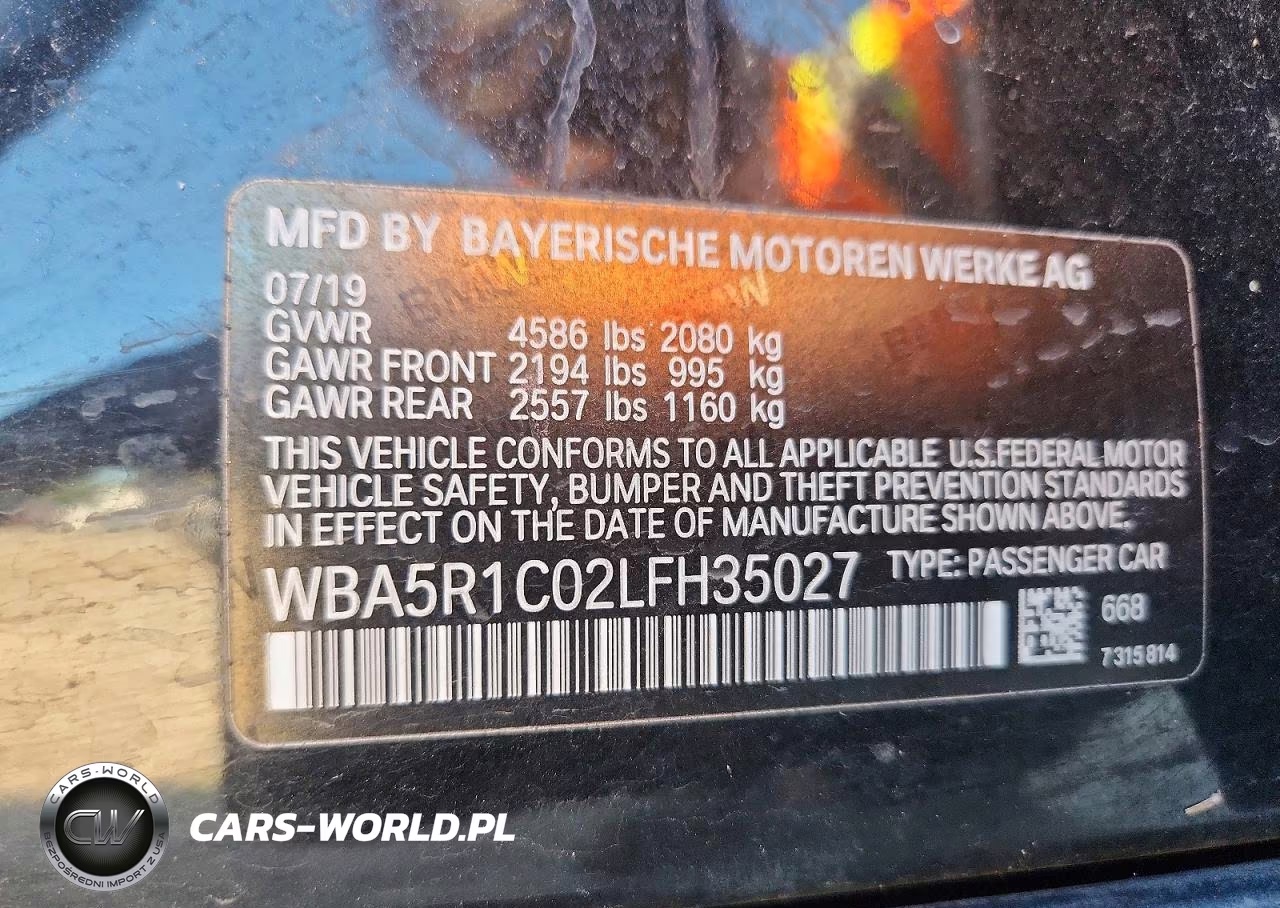 2020 BMW 330I VIN:WBA5R1C02LFH35027 - 12