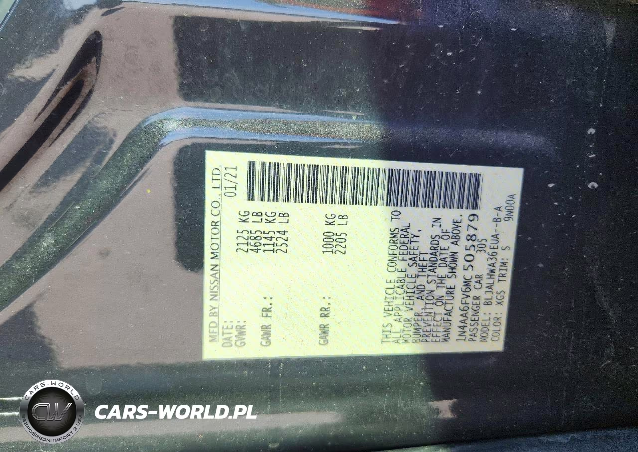 2021 Nissan Maxima Platinum VIN:1N4AA6FV6MC505879 - 12