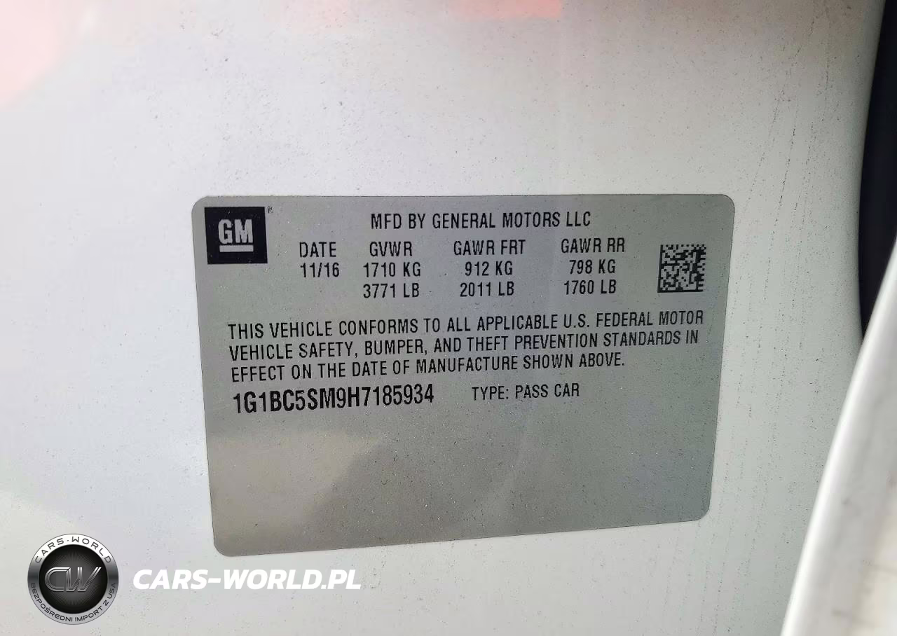 2017 Chevrolet Cruze Ls VIN:1G1BC5SM9H7185934 - 13