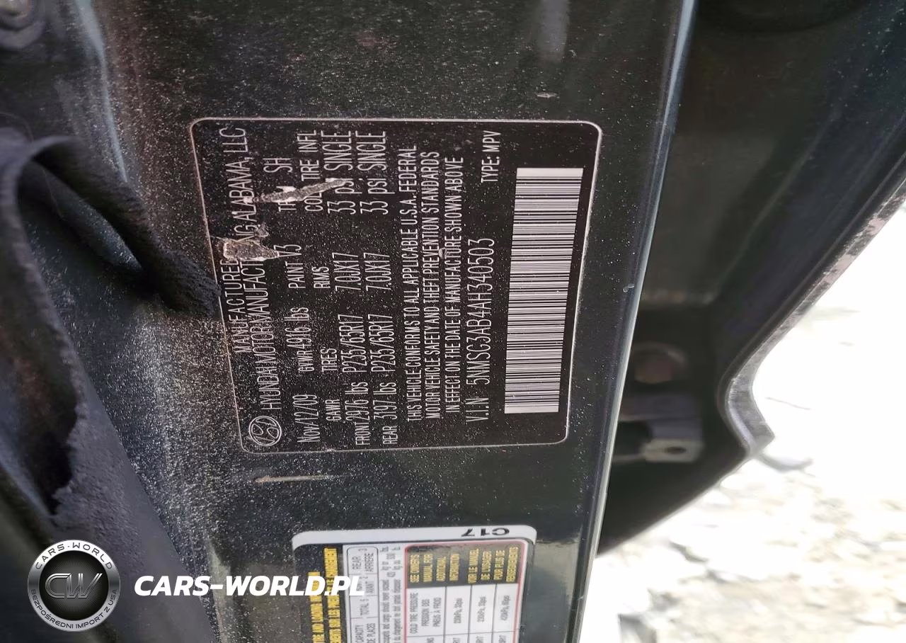2010 Hyundai Santa Fe Gls VIN:5NMSG3AB4AH340503 - 13
