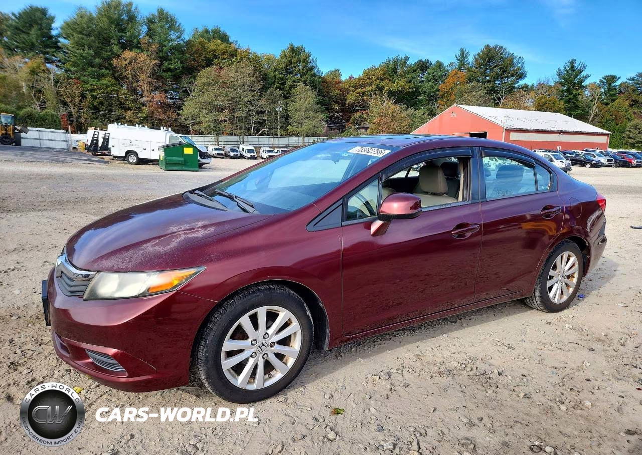 2012 Honda Civic Exl VIN:2HGFB2F99CH543421 - 1