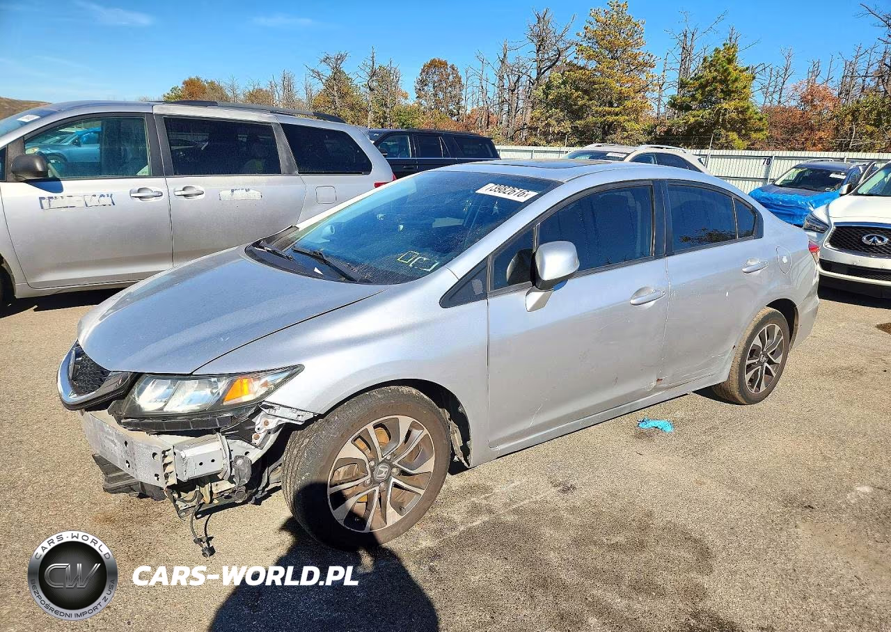 2013 Honda Civic Exl VIN:2HGFB2F91DH533676 - 1