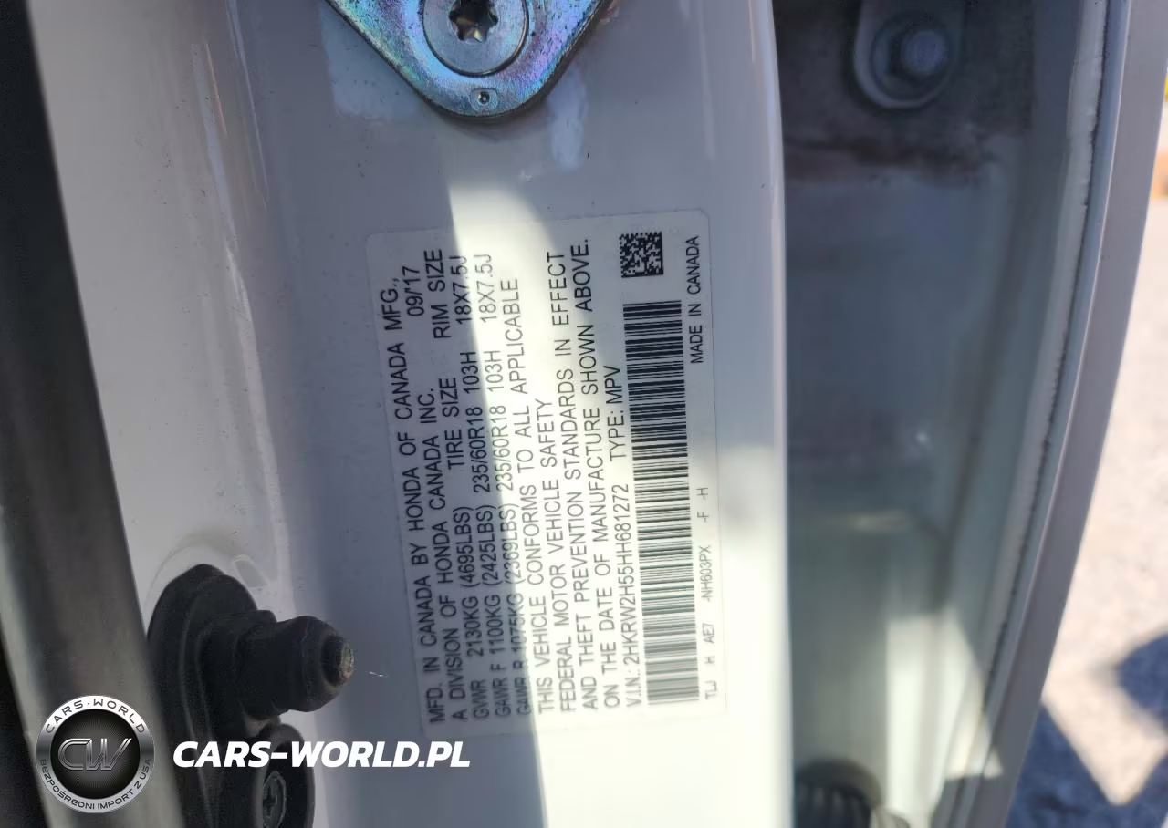 2017 Honda Cr-V Ex VIN:2HKRW2H55HH681272 - 13